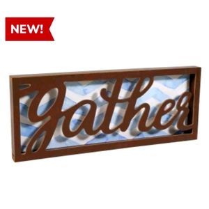 NEW Die Cut Shadow Box "Gather" Home Decor